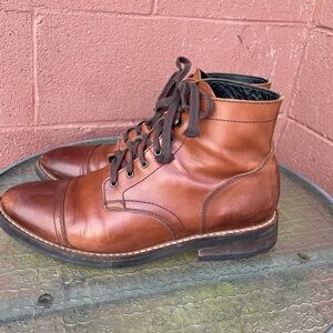 Thursday Captains Brown Leather Lace Up Boots Size 11.5